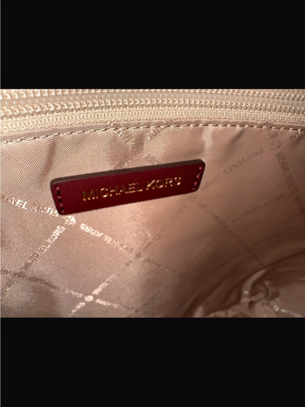 Michael Kors Burgundy Leather Tote Bag New with tags 50% off - Picture 4 of 6